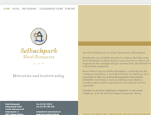 Tablet Screenshot of hotel-selbachpark.de